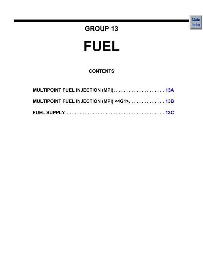 Colt Ralliart Workshop Manual