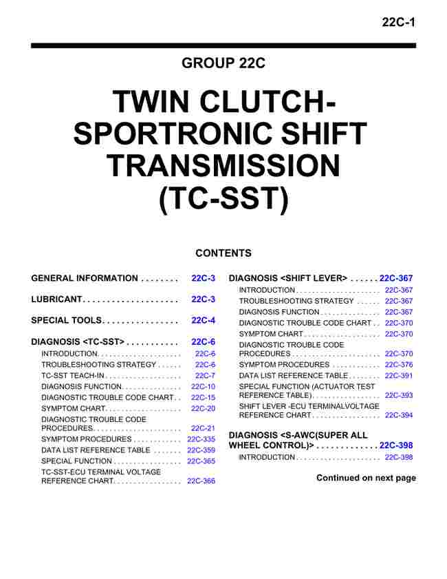 EvoX SST Gearbox Manual