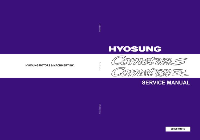 Hyosung GT650SR Supplement